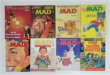 Lot of (11) 1980s Cracked, Mad, & Action Figure Digest Magazines