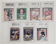 Lot of (7) 2000 Donruss Preferred Beckett Graded Football Cards
