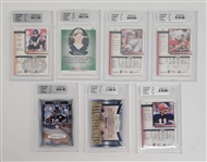 Lot of (7) 2000 Donruss Preferred Beckett Graded Football Cards