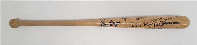 1993 Minnesota Twins Team Signed Rawlings Bat w/ 25 Signatures Including Puckett Beckett LOA