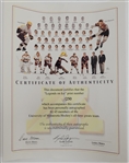 Minnesota Gophers Autographed 27.5x39 Hockey Lithograph Signed by 45 of 50 All-Time Gophers w/ Herb Brooks LE #50/250 Beckett LOA