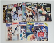 Lot of 13 Street & Smiths Baseball Yearbooks