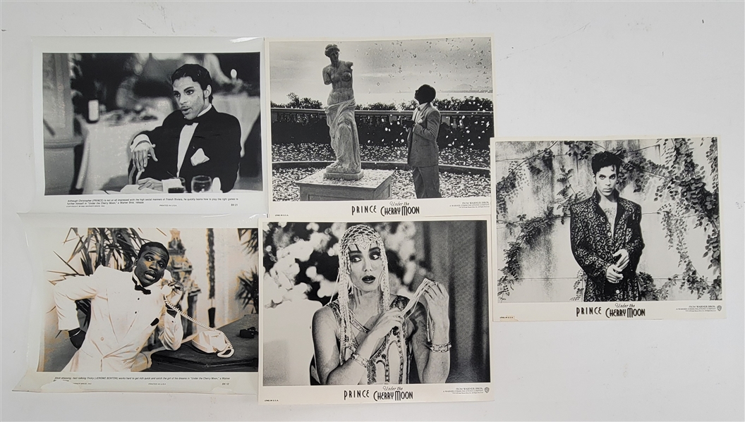 Lot of 5 Rare Prince 8x10 Photos