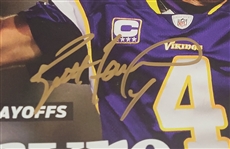 Brett Favre Autographed Magazine, Photo, & Ticket Collection