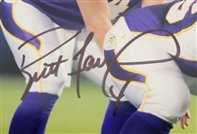 Brett Favre Autographed Magazine, Photo, & Ticket Collection