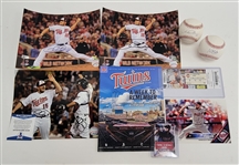 Glen Perkins & Kurt Suzuki Minnesota Twins Collection w/ Autographed Photos & Baseballs