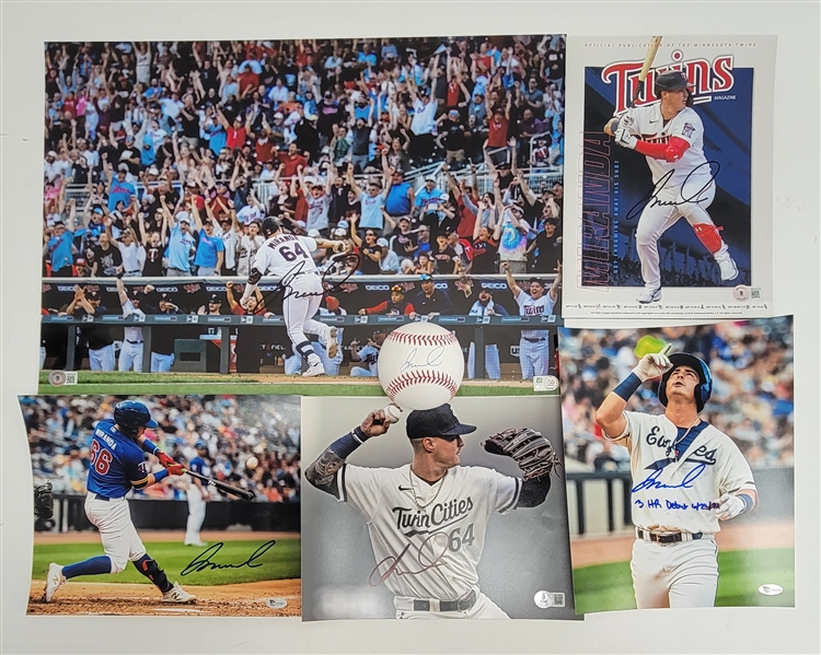 Jose Miranda Autographed Photo, Magazine, & Baseball Collection