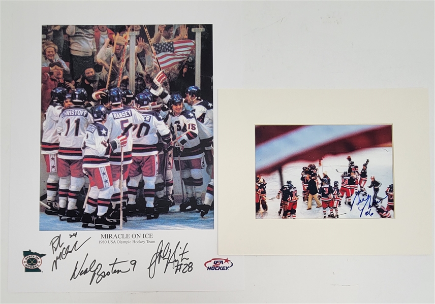 Miracle On Ice Collection w/ 2 Autographed Photos