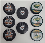 Lot of 8 Kaapo Kahkonen Autographed Hockey Pucks Fanatics
