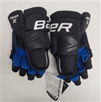 Lot of 2 Kevin Fiala Autographed & Inscribed Bauer Hockey Gloves Beckett