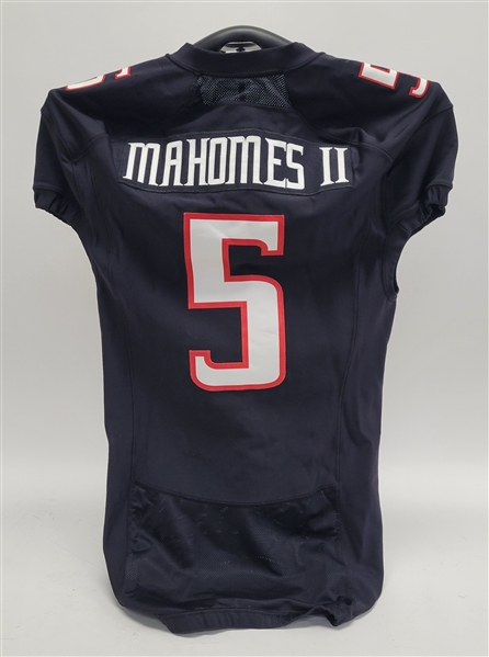 Patrick Mahomes 2016 Texas Tech Game Used Jersey w/ Dave Miedema LOA