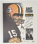 Bart Starr Autographed 16x20 Lithograph w/ Beckett LOA