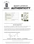 Bart Starr Autographed 16x20 Lithograph w/ Beckett LOA