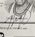 Oscar Robertson Autographed 6x9 Photo & Autographed Wisconsin Sports Booklet Beckett