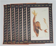 Lot of 7 Oscar Robertson Autographed 15x23 Lithographs Beckett