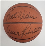 Oscar Robertson Autographed & Inscribed Spalding NBA Basketball Beckett