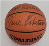 Oscar Robertson Autographed & Inscribed Spalding NBA Basketball Beckett