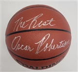 Oscar Robertson Autographed & Inscribed Spalding NBA Basketball Beckett