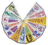 Lot of 13 Vintage WHA Hockey Pennants
