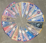 Lot of 20 Vintage MLB Pennants