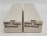 Lot of (2) 1987 Topps Baseball Complete Sets  