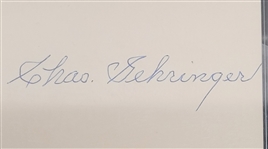 Lot of 2 Charlie Gehringer & Jocko Conlan Slabbed Baseball Historic Autographs PSA/DNA