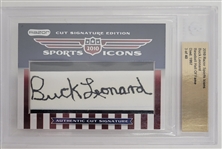 Lot of 3 Buck Leonard, Billy Herman, & Al Barlick Cut Signature Sports Icons Baseball Hall of Famer Cards BGS