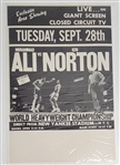 Muhammad Ali vs. Ken Norton Original 1976 Poster for Closed Circuit Viewing 15x23