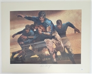 Red Grange Autographed 1975 Living Legends 20x25 Lithograph LE #378/1000 JSA & PSA/DNA