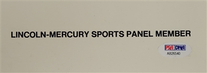 Gordie Howe Autographed & Inscribed 1960's Lincoln Mercury Sports Panel 20x30 Dry Mounted Poster PSA/DNA