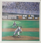 "Larsens Perfect Pitch" 25x26 Andy Jurinko Offset Lithograph LE #161/600