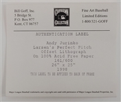 Larsen's Perfect Pitch 25x26 Andy Jurinko Offset Lithograph LE #161/600