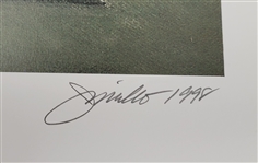 Mantle's Perfect Catch 20x31 Andy Jurinko Offset Lithograph LE #414/777