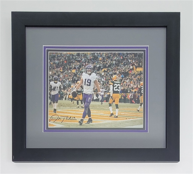 Adam Thielen Autographed & Framed 8x10 Photo w/ Beckett LOA