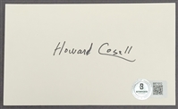 Howard Cosell Autographed Index Card Beckett