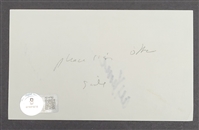 Detroit Lions Greats Autographed 3x5 Cut w/ 6 Signatures Beckett LOA