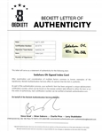 Sadaharu Oh Autographed Index Card w/ Beckett LOA