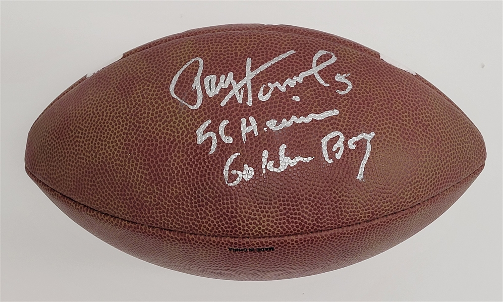 Paul Hornung Autographed & Inscribed Heisman Football Beckett