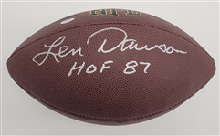 Len Dawson Autographed & HOF Inscribed Wilson NFL Football