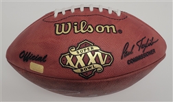 Ray Lewis Autographed & Inscribed Official Super Bowl XXXV Football Beckett