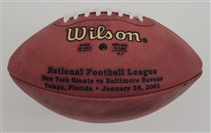 Ray Lewis Autographed & Inscribed Official Super Bowl XXXV Football Beckett
