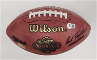 Ray Lewis Autographed & Inscribed Official Super Bowl XXXV Football Beckett