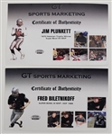 Jim Plunkett & Fred Biletnikoff Dual Autographed & Inscribed Oakland Raiders Football