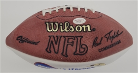 New York Giants Legends Autographed Wilson Football w/ 4 Signatures JSA LOA