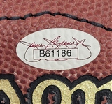 New York Giants Legends Autographed Wilson Football w/ 4 Signatures JSA LOA
