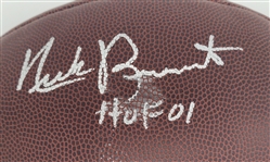 Lot of 2 Mike Singletary & Nick Buoniconti Autographed Footballs