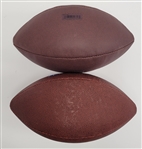 Lot of 2 Mike Singletary & Nick Buoniconti Autographed Footballs