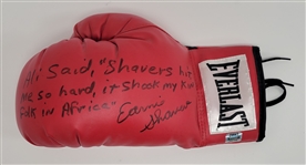 Earnie Shavers Autographed & Inscribed Everlast Boxing Glove