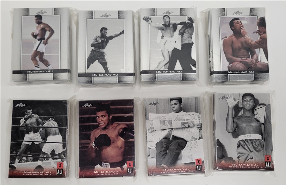 Lot of (2) Muhammad Ali 2010 Leaf Card Sets
