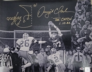 Dwight Clark Autographed & Inscribed "The Catch" 16x20 Photo PSA/DNA